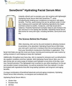 Senegence Hydrating facial serum mist